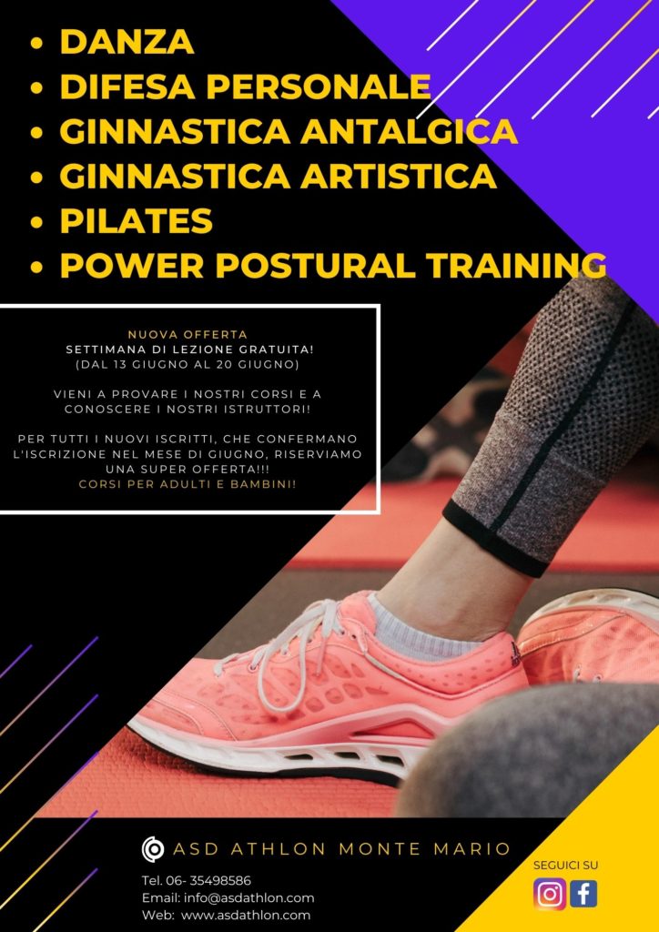 ⚠⚠⚠NUOVA OFFERTA⚠⚠⚠
A tutti i nuovi iscritti!! ATTENZIONE!!!!!
Dal 13 giugno al 20 giugno vi regaliamo una settimana gratis di prova dei nostri corsi per adulti e bambini!
⬇NON E' FINITA QUI!!! ⬇
confermando l'iscrizione a giugno vi riserviamo un' offerta incredibile per il nuovo anno!!!
COSA ASPETTI??? 

